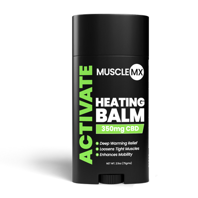 Muscle MX Activate Heated Balm stick for warming muscles before exercise