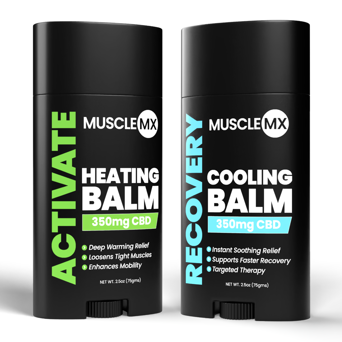 Muscle MX Heating and Cooling CBD Balm Bundle